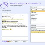 Distance Therapy Help Room: Advisor's Screen